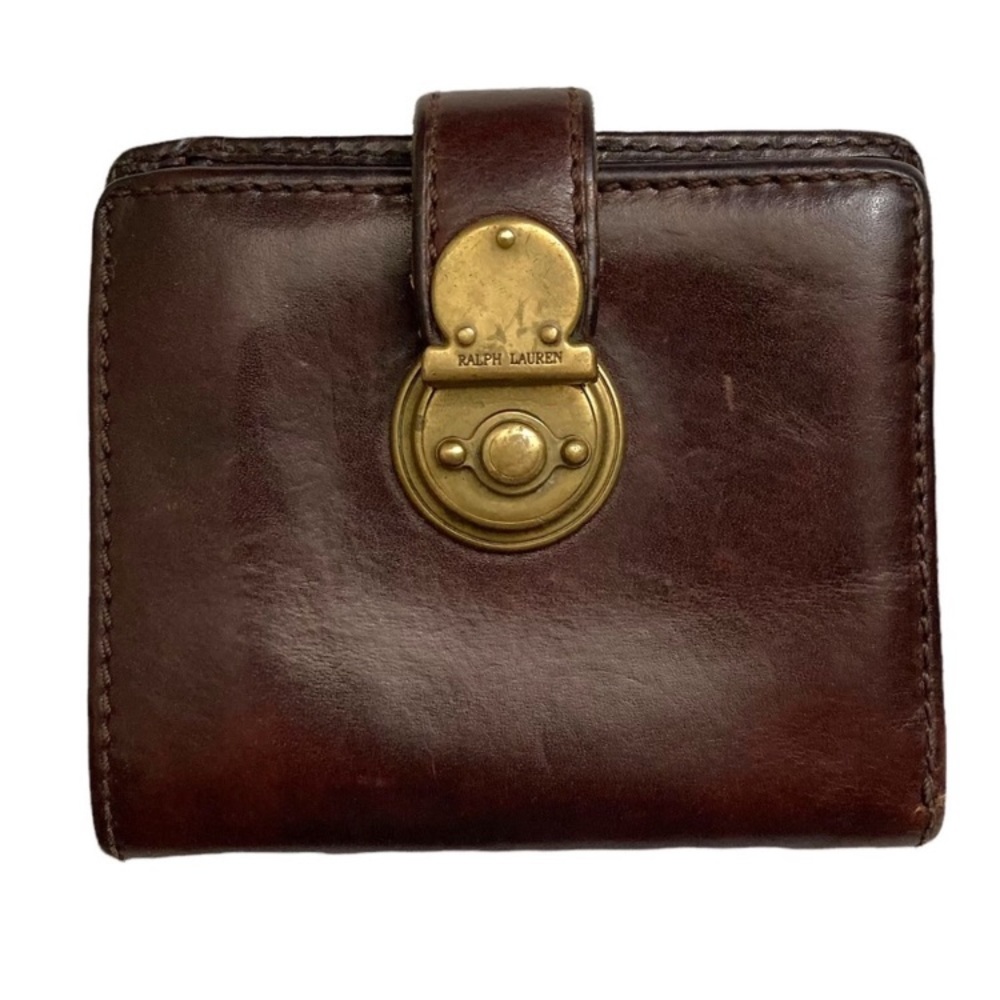 Ralph Lauren collection vintage brown leather Ricky wallet